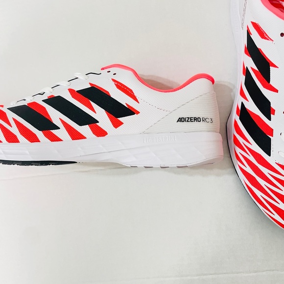 Adidas Adizero RC 3 Tokyo running shoes solar red white FY4084 NWOB Size 12 Men - Picture 4 of 9